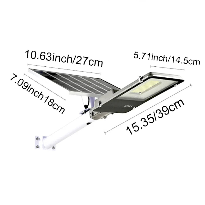 1000W Solar Street Light Outdoor Solar Street Light IP65 Waterproof Automatic Dusk to Dawn Street Light for Garage Garden