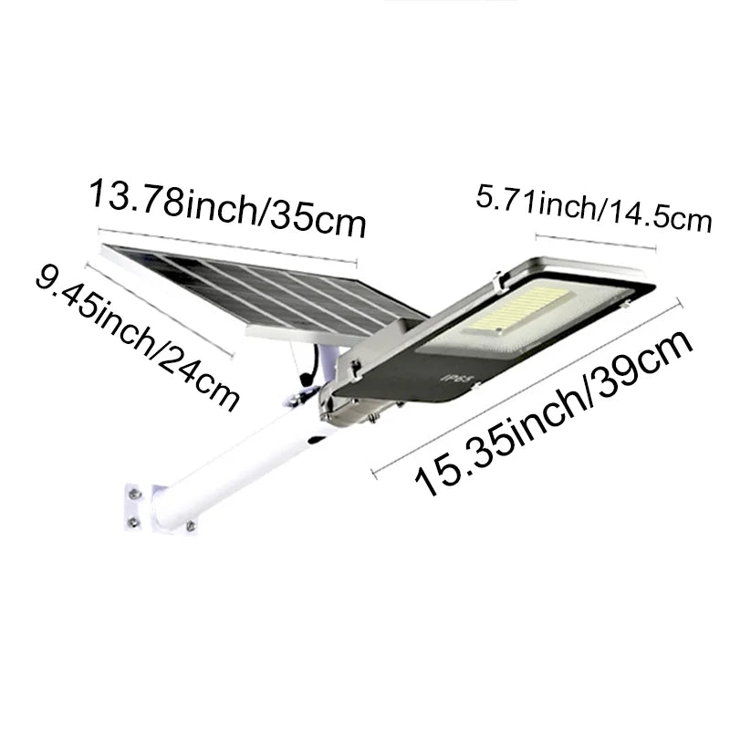 1000W Solar Street Light Outdoor Solar Street Light IP65 Waterproof Automatic Dusk to Dawn Street Light for Garage Garden