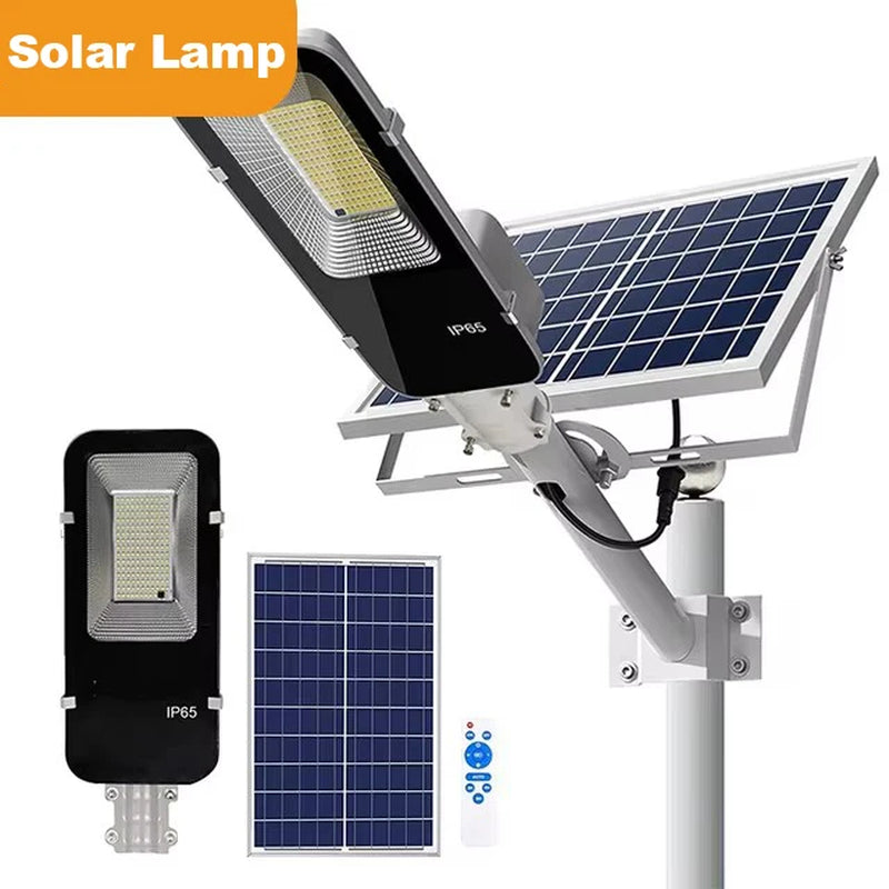 1000W Solar Street Light Outdoor Solar Street Light IP65 Waterproof Automatic Dusk to Dawn Street Light for Garage Garden