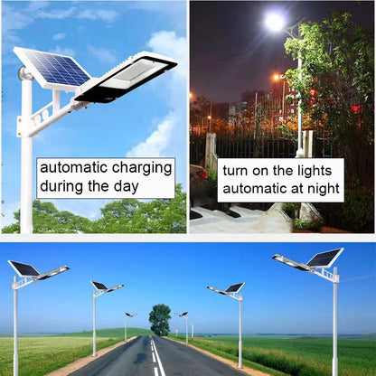 1000W Solar Street Light Outdoor Solar Street Light IP65 Waterproof Automatic Dusk to Dawn Street Light for Garage Garden